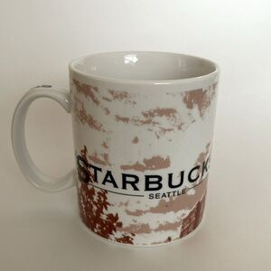 Starbucks 2002 Seattle City Coffee Mug Barista Pour Your Heart Into It
